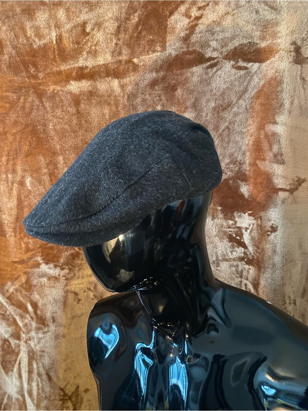 Classic Gray Wool Newsboy Cap